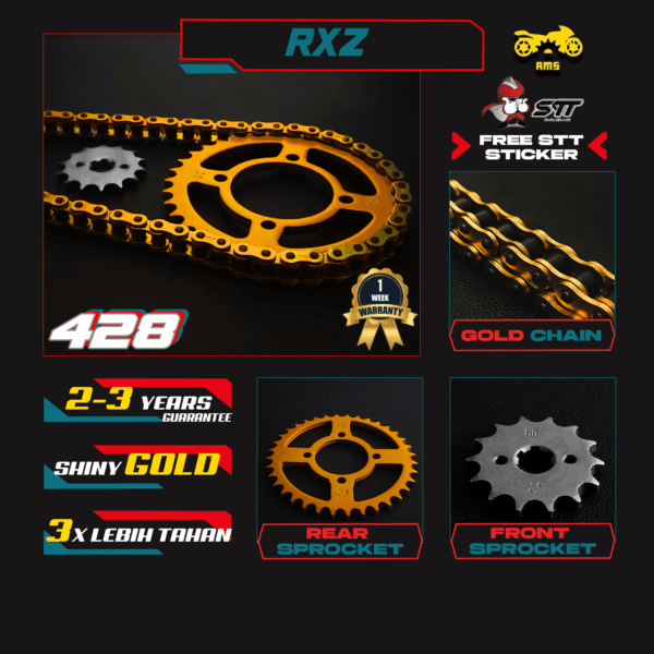 GOLD SET 428 -  RXZ / LAGENDA / SRL110