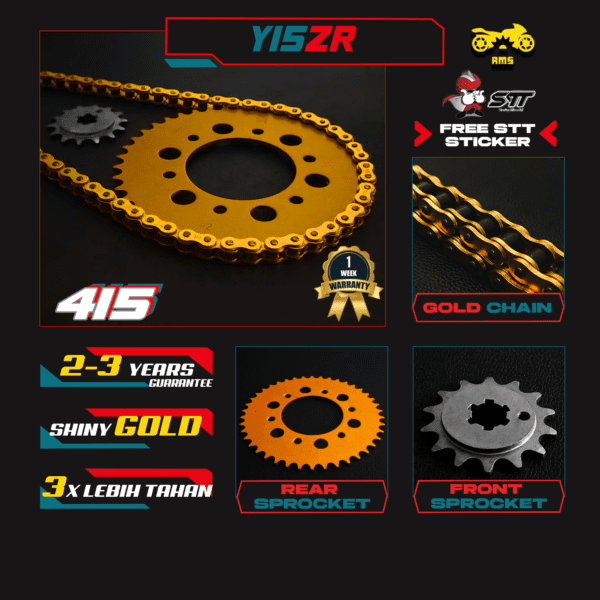 GOLD SET 415 - Y15ZR / Y16ZR [YAMAHA]