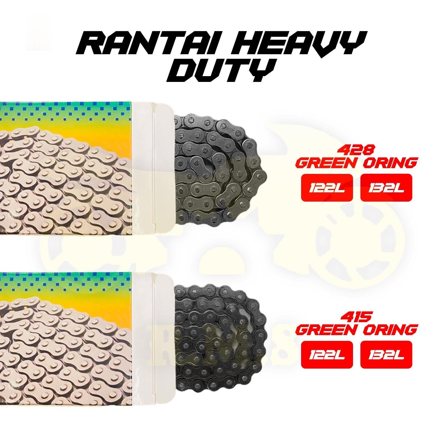 KRISS100 / CT100 / MR1 / MR2 / SM SPORT 110E / KLX110 428 SPOCKET DEPAN BELAKANG WARNA HITAM BLACK SEKALI RANTAI HITAM - SET KOMBO HITAM RATIO MOTORSIKAL MOTOR RANTAI TUGAS BERAT SPROCKET SPOKET BLACK CHAIN - Image 6