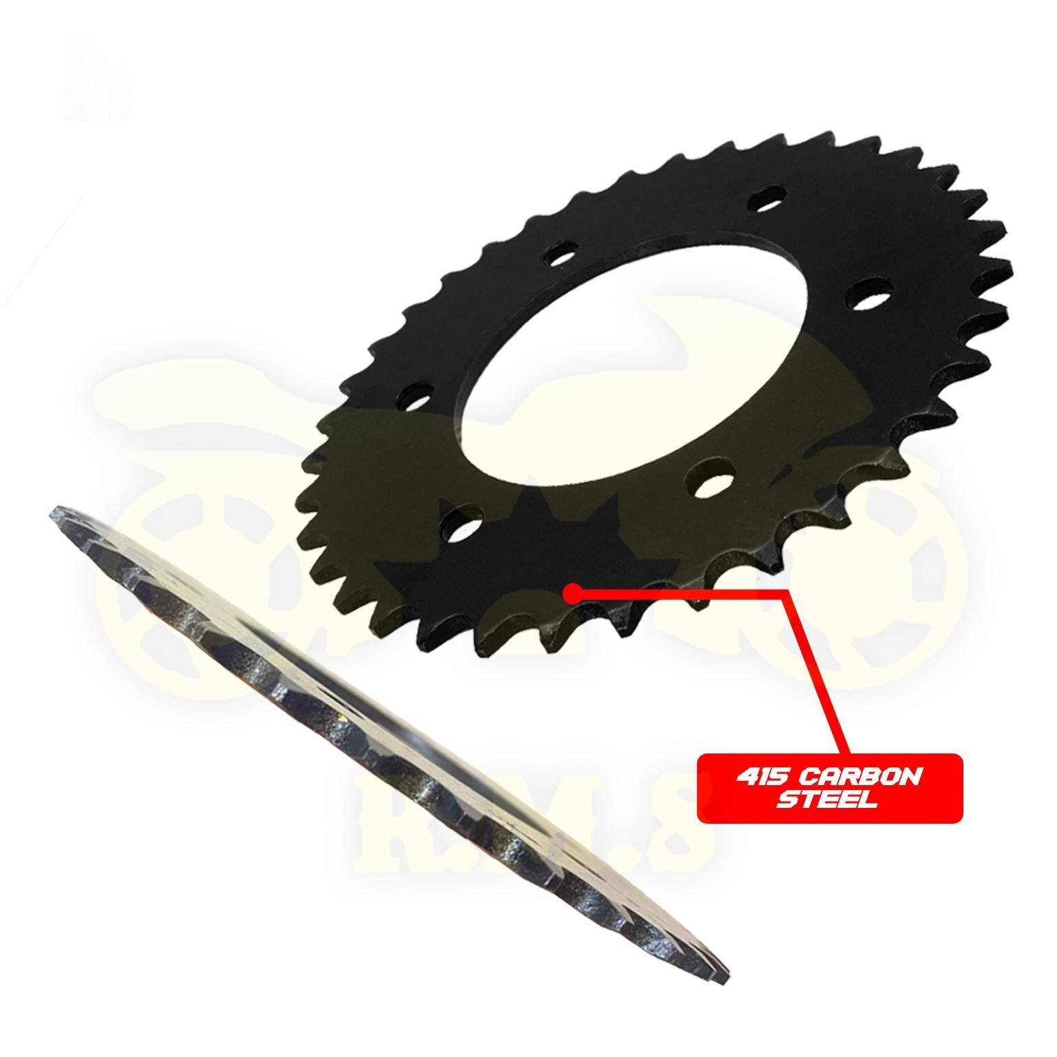 Yamaha Y15 / Y16 / FZ150 415 428 SPOCKET DEPAN , BELAKANG WARNA HITAM RATIO MOTOR MOTORSIKAL SPROCKET SPOKET BLACK - Image 4