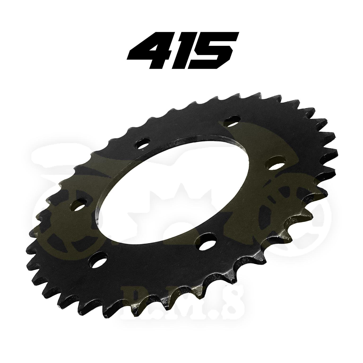 Yamaha Y15 / Y16 / FZ150 415 428 SPOCKET DEPAN , BELAKANG WARNA HITAM RATIO MOTOR MOTORSIKAL SPROCKET SPOKET BLACK - Image 6