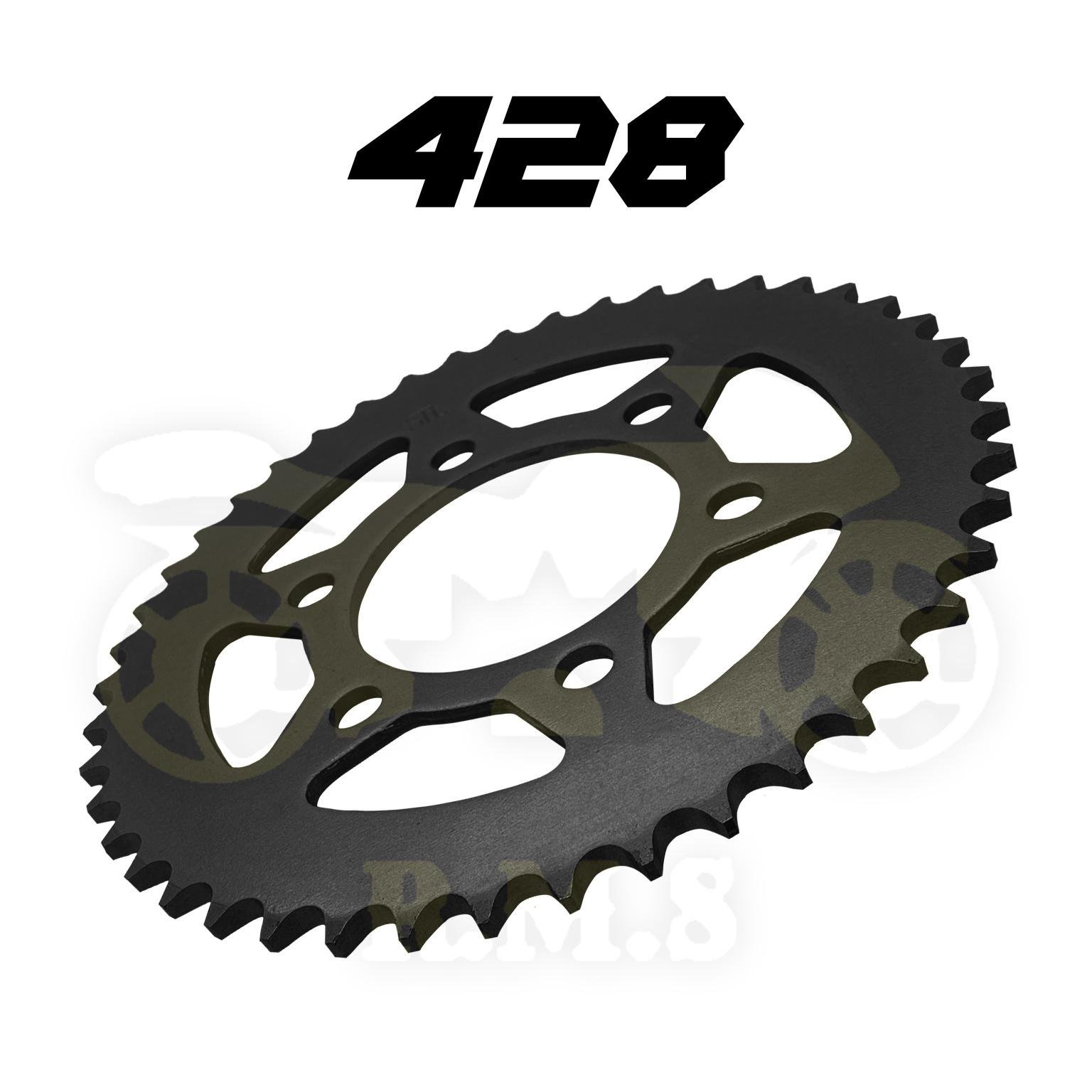 Yamaha Y15 / Y16 / FZ150 415 428 SPOCKET DEPAN , BELAKANG WARNA HITAM RATIO MOTOR MOTORSIKAL SPROCKET SPOKET BLACK - Image 7