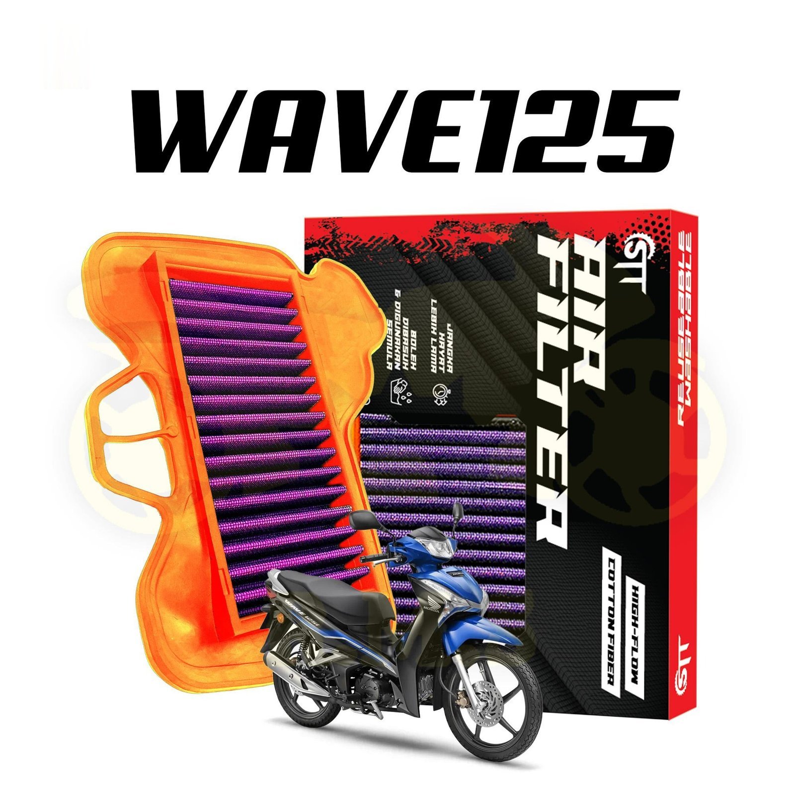100% ORIGINAL STT air filter Y15 Y16 Y15ZR Y16ZR YSUKU LC135 V1 ~ V8 RS150 EX5 Wave 110 Wave125 MT15 R15 MT25 R25 | LC 135 RS 150 RSX150 RSX 150 CBR150R FZ150 - Image 7