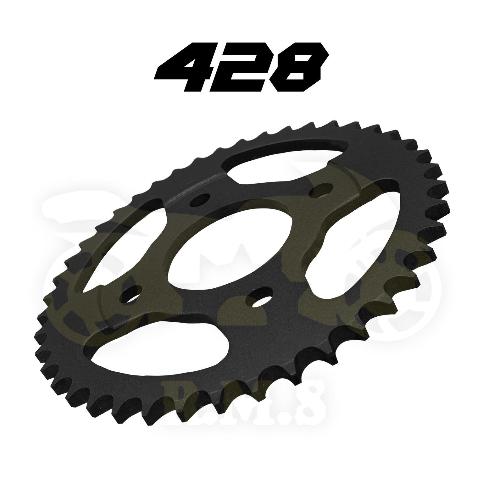 MDH Y15ZR / Y16ZR / VOGE FR150 / Z15GT Y15 YSUKU RS150 RSX150 CBR150 CBR 415 / 428 Spoket spocket Sprocket Motorsikal Depan Belakang hitam Black ratio - Image 8